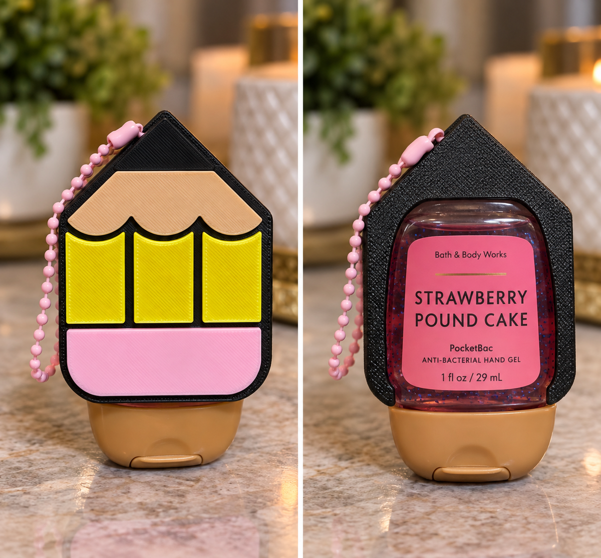 Pencil PocketBac Holder | 3D Printed Hand Sanitizer Holder | Teacher Gift | Back to School Gift | Cute Backpack Accessory