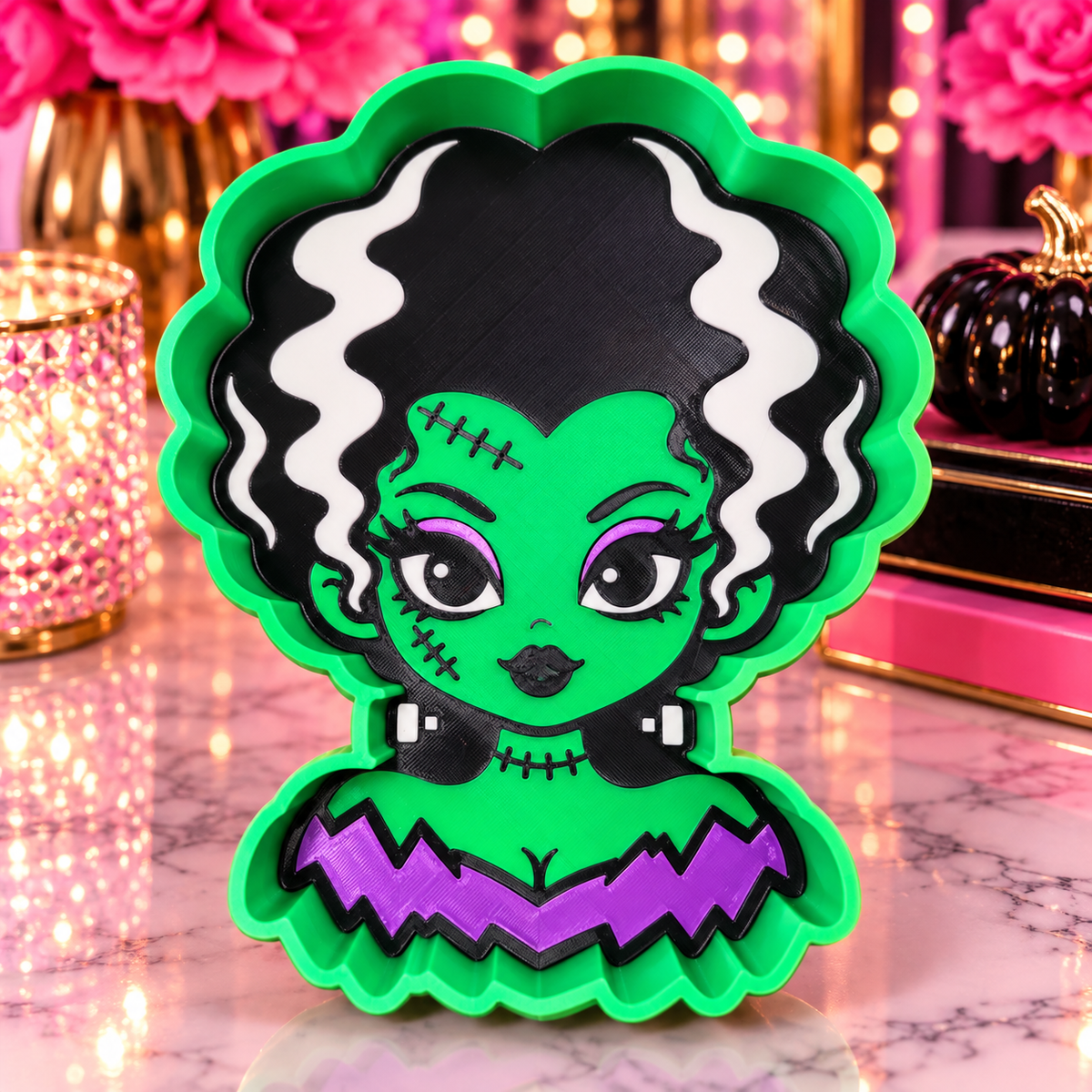 3D Printed Bride of Frankenstein Trinket Tray