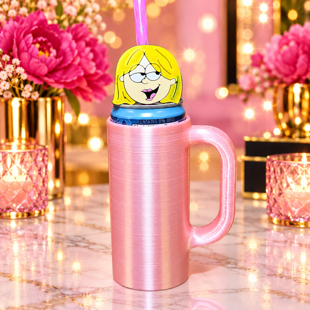 3D Printed Lizzie McGuire Straw Topper