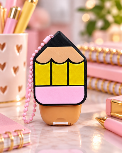 Pencil PocketBac Holder | 3D Printed Hand Sanitizer Holder | Teacher Gift | Back to School Gift | Cute Backpack Accessory