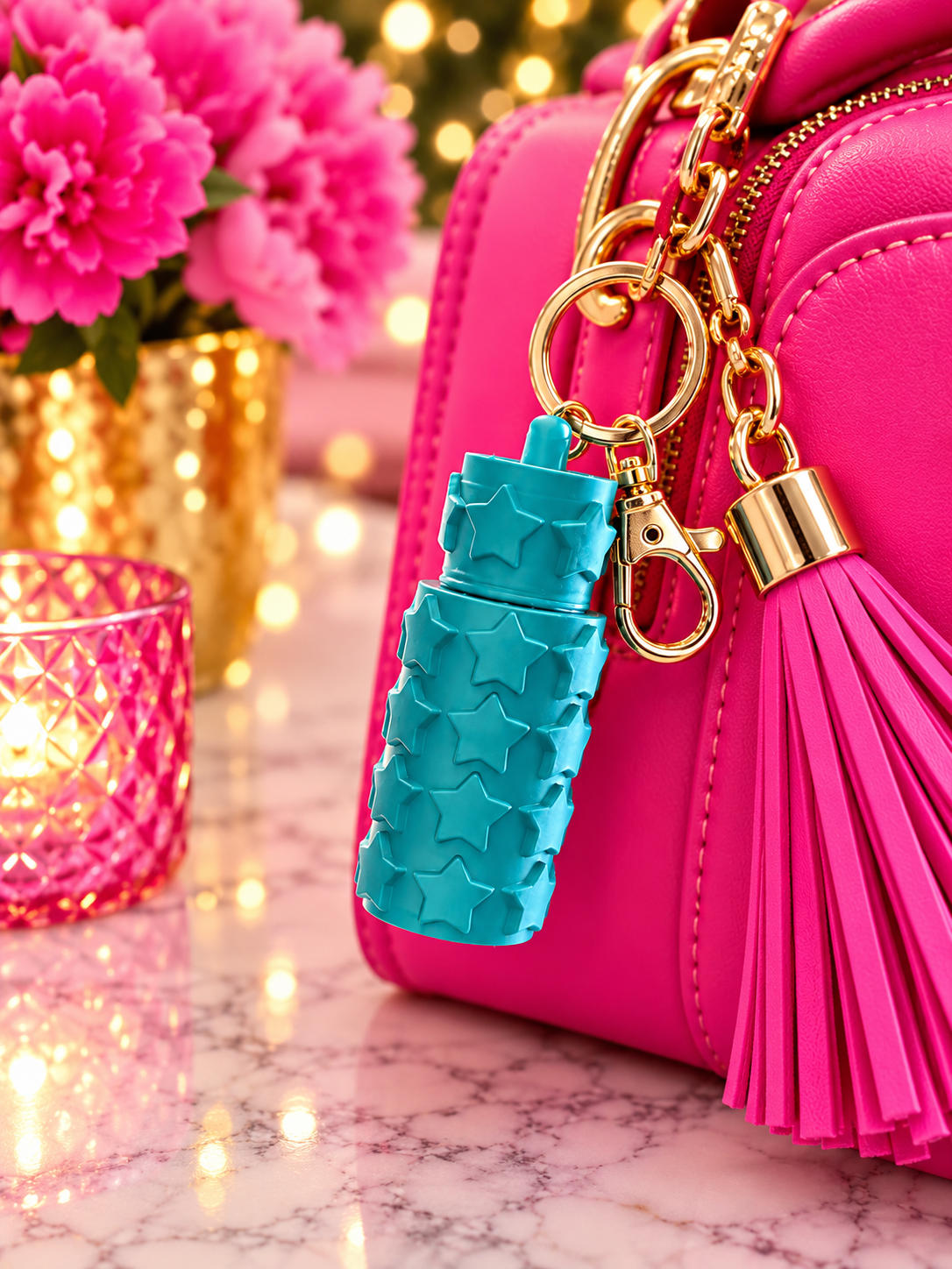 3D Printed Starstruck Chapstick Holder Keychain
