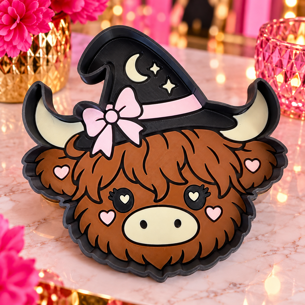 3D Printed Witchy Cow Trinket Tray